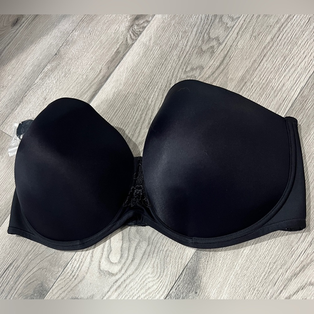 Vanity Fair Black Strapless Bra Size 44DDD NEW - Picture 3 of 5